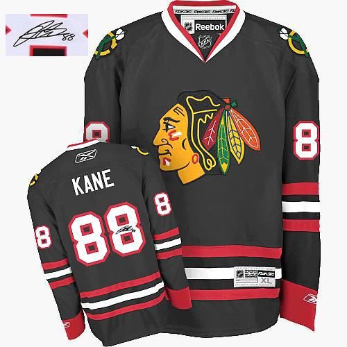 Patrick Kane Chicago Blackhawks Reebok Authentic Autographed Third Jersey (Black)