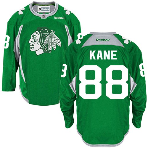 Patrick Kane Chicago Blackhawks Reebok Authentic Practice Jersey (Green)