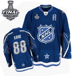 Patrick Kane Chicago Blackhawks Reebok Authentic 2011 All Star 2015 Stanley Cup Jersey (Navy Blue)