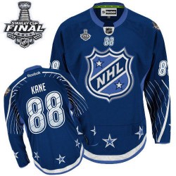Patrick Kane Chicago Blackhawks Reebok Authentic 2012 All Star 2015 Stanley Cup Jersey (Navy Blue)