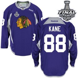 Patrick Kane Chicago Blackhawks Reebok Authentic Practice 2015 Stanley Cup Jersey (Purple)