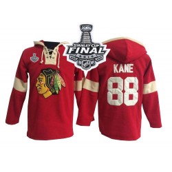 Patrick Kane Chicago Blackhawks Authentic Old Time Hockey Pullover Hoodie 2015 Stanley Cup Jersey (Red)