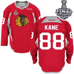 Patrick Kane Chicago Blackhawks Reebok Authentic Practice 2015 Stanley Cup Jersey (Red)