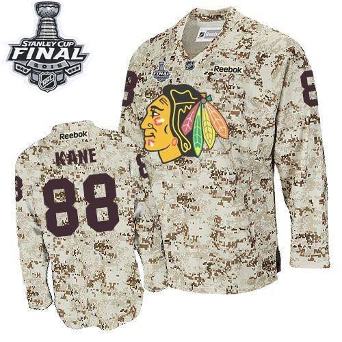 Patrick Kane Chicago Blackhawks Reebok Premier 2015 Stanley Cup Jersey (Camouflage)