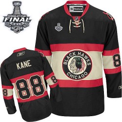 Patrick Kane Chicago Blackhawks Reebok Premier New Third 2015 Stanley Cup Jersey (Black)