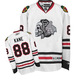 Patrick Kane Chicago Blackhawks Reebok Premier Skull Jersey (White)