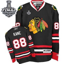 Patrick Kane Chicago Blackhawks Reebok Youth Authentic Third 2015 Stanley Cup Jersey (Black)