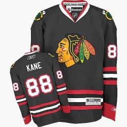 Patrick Kane Chicago Blackhawks Reebok Youth Premier Third Jersey (Black)