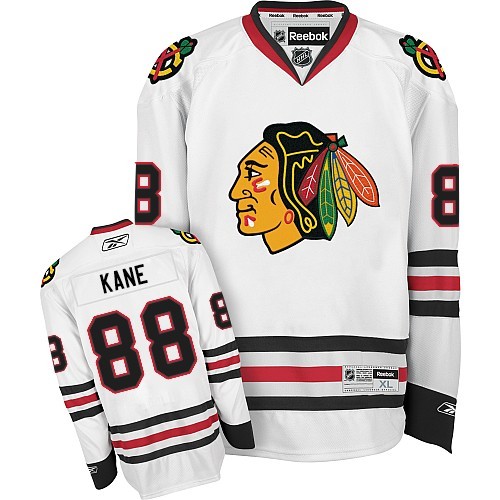 Patrick Kane Chicago Blackhawks Reebok Youth Premier Away Jersey (White)