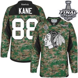 Patrick Kane Chicago Blackhawks Reebok Youth Premier Veterans Day Practice 2015 Stanley Cup Jersey (Camo)