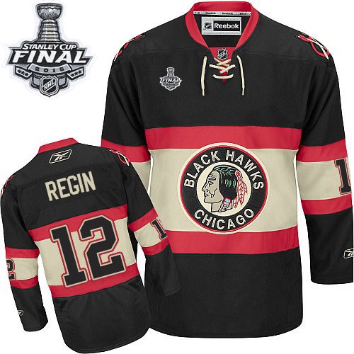 Peter Regin Chicago Blackhawks Reebok Authentic New Third 2015 Stanley Cup Jersey (Black)