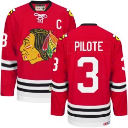 Pierre Pilote Chicago Blackhawks CCM Authentic New Throwback Jersey (Red)