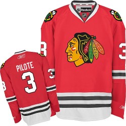 Pierre Pilote Chicago Blackhawks Reebok Authentic Home Jersey (Red)