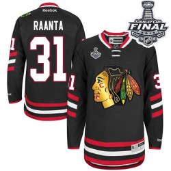 Antti Raanta Chicago Blackhawks Reebok Premier 2014 Stadium Series 2015 Stanley Cup Jersey (Black)