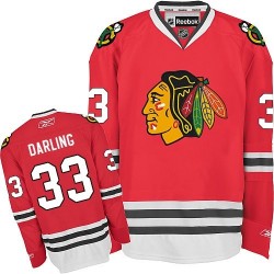 Scott Darling Chicago Blackhawks Reebok Authentic Home Jersey (Red)