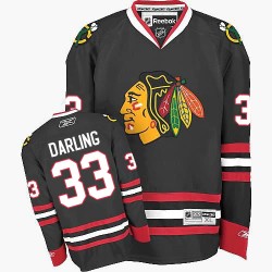Scott Darling Chicago Blackhawks Reebok Premier Third Jersey (Black)