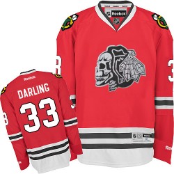 Scott Darling Chicago Blackhawks Reebok Authentic Red Skull Jersey (White)