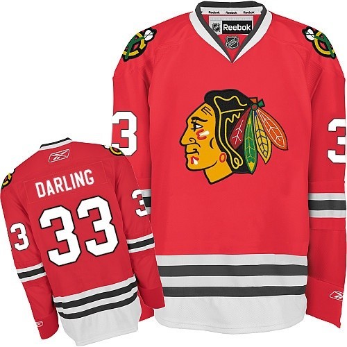 Scott Darling Chicago Blackhawks Reebok Premier Home Jersey (Red)