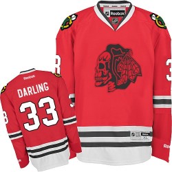 Scott Darling Chicago Blackhawks Reebok Premier Skull Jersey (Red)