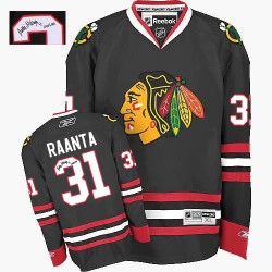 Antti Raanta Chicago Blackhawks Reebok Authentic Autographed Third Jersey (Black)
