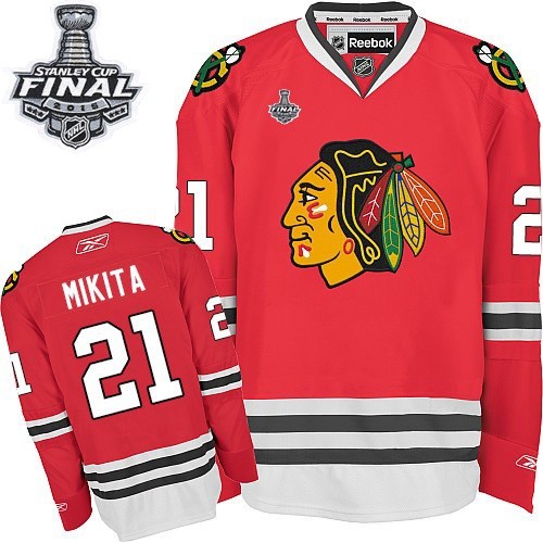 Stan Mikita Chicago Blackhawks Reebok Authentic Home 2015 Stanley Cup Jersey (Red)