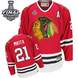 Stan Mikita Chicago Blackhawks CCM Authentic Throwback 2015 Stanley Cup Jersey (Red)