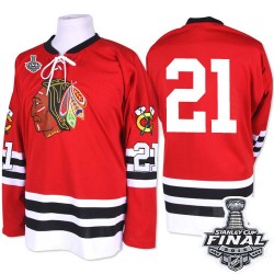 Stan Mikita Chicago Blackhawks Mitchell and Ness Authentic 1960-61 Throwback 2015 Stanley Cup Jersey (Red)