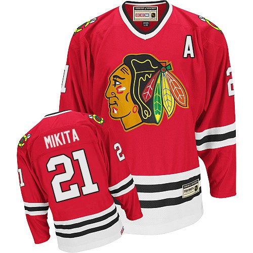 Stan Mikita Chicago Blackhawks CCM Premier Throwback Jersey (Red)