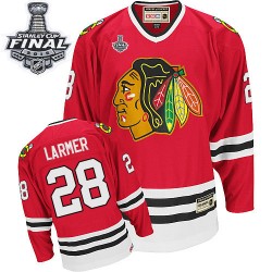 Steve Larmer Chicago Blackhawks CCM Authentic Throwback 2015 Stanley Cup Jersey (Red)
