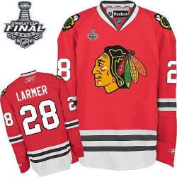 Steve Larmer Chicago Blackhawks Reebok Authentic Home 2015 Stanley Cup Jersey (Red)