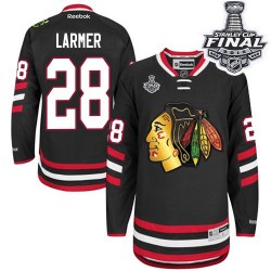 Steve Larmer Chicago Blackhawks Reebok Premier 2014 Stadium Series 2015 Stanley Cup Jersey (Black)