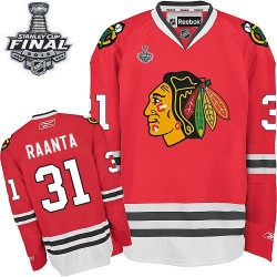 Antti Raanta Chicago Blackhawks Reebok Authentic Home 2015 Stanley Cup Jersey (Red)