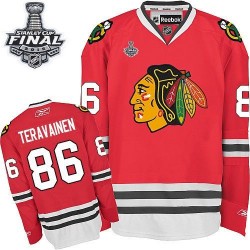 Teuvo Teravainen Chicago Blackhawks Reebok Authentic Home 2015 Stanley Cup Jersey (Red)