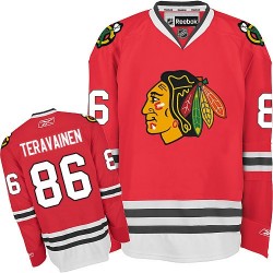 Teuvo Teravainen Chicago Blackhawks Reebok Youth Authentic Home Jersey (Red)