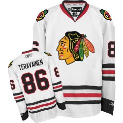 Teuvo Teravainen Chicago Blackhawks Reebok Youth Authentic Away Jersey (White)