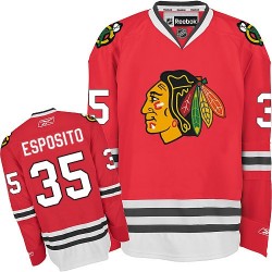 Tony Esposito Chicago Blackhawks Reebok Authentic Home Jersey (Red)