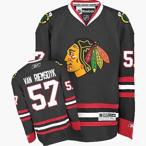 Trevor Van Riemsdyk Chicago Blackhawks Reebok Authentic Third Jersey (Black)