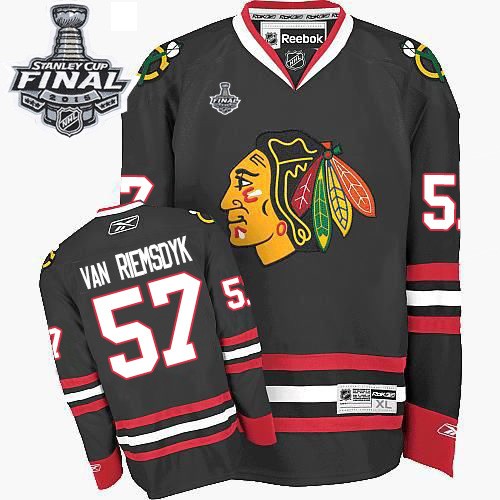 Trevor Van Riemsdyk Chicago Blackhawks Reebok Authentic Third 2015 Stanley Cup Jersey (Black)