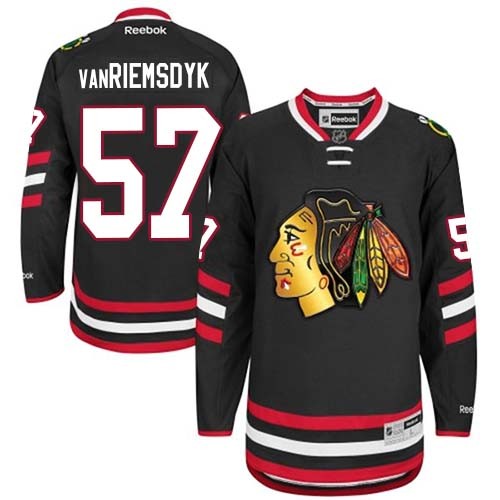 Trevor Van Riemsdyk Chicago Blackhawks Reebok Premier 2014 Stadium Series Jersey (Black)