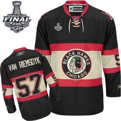 Trevor Van Riemsdyk Chicago Blackhawks Reebok Premier New Third 2015 Stanley Cup Jersey (Black)
