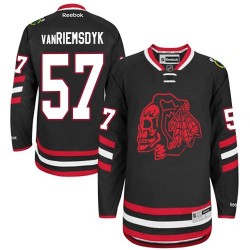 Trevor Van Riemsdyk Chicago Blackhawks Reebok Premier Red Skull 2014 Stadium Series Jersey (Black)