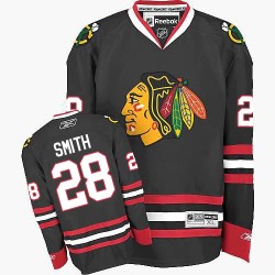 Ben Smith Chicago Blackhawks Reebok Authentic Third Jersey (Black)