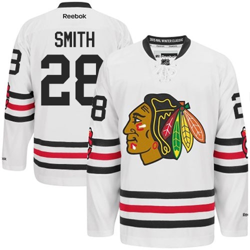 Ben Smith Chicago Blackhawks Reebok Authentic 2015 Winter Classic Jersey (White)
