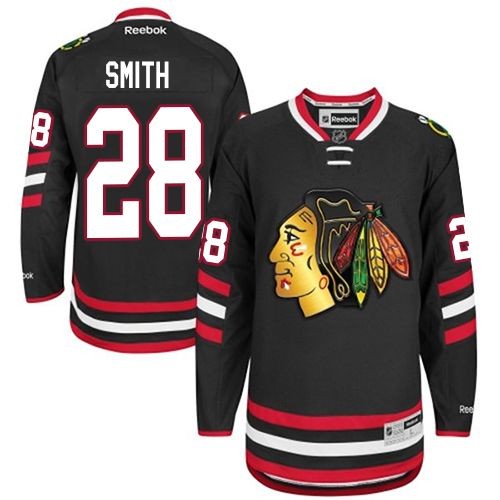 Ben Smith Chicago Blackhawks Reebok Premier 2014 Stadium Series Jersey (Black)