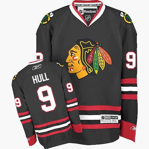 Bobby Hull Chicago Blackhawks Reebok Authentic Third Jersey (Black)