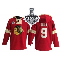 Bobby Hull Chicago Blackhawks Authentic Old Time Hockey Pullover Hoodie 2015 Stanley Cup Jersey (Red)