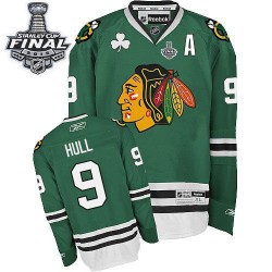 Bobby Hull Chicago Blackhawks Reebok Authentic 2015 Stanley Cup Jersey (Green)