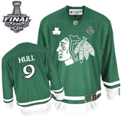 Bobby Hull Chicago Blackhawks Reebok Authentic St Patty's Day 2015 Stanley Cup Jersey (Green)