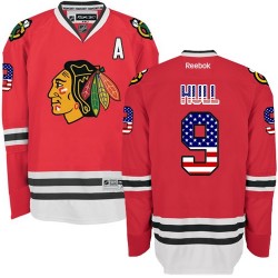 Bobby Hull Chicago Blackhawks Reebok Authentic USA Flag Fashion Jersey (Red)