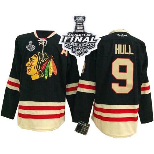 Bobby Hull Chicago Blackhawks Reebok Premier 2015 Winter Classic 2015 Stanley Cup Jersey (Black)